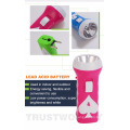 cheap price different color portable plastic recharge torch light with low MOQ